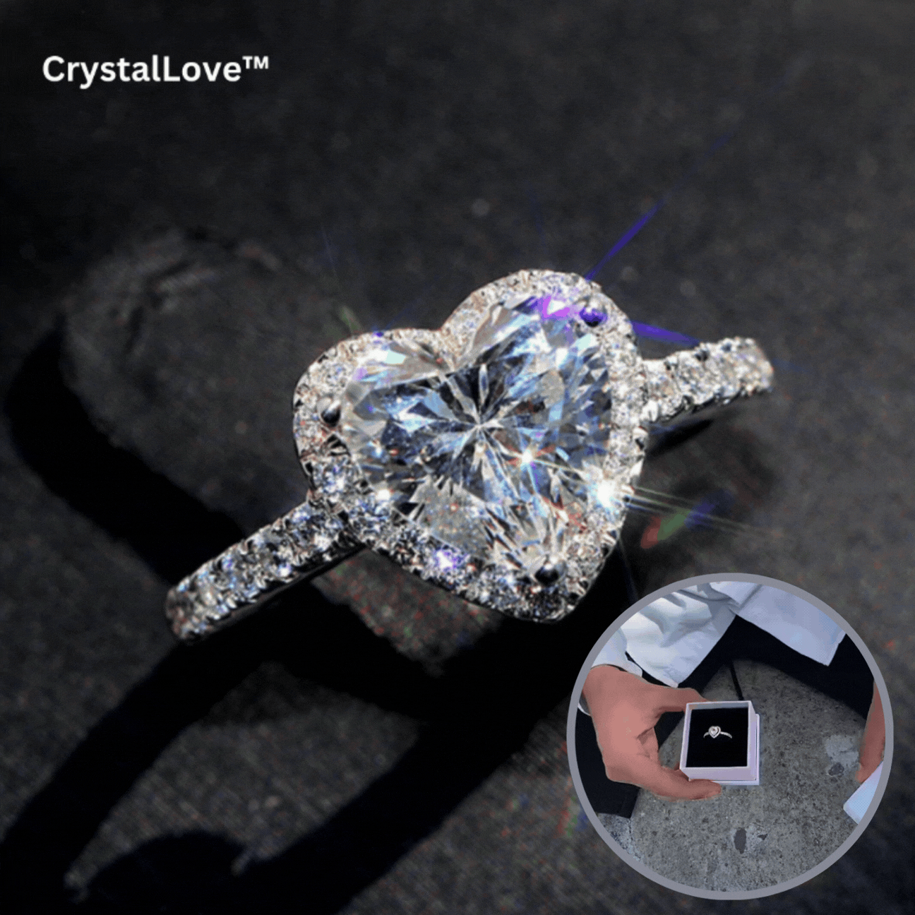 Norvo | CrystalLove™ Strålende Romance Ring