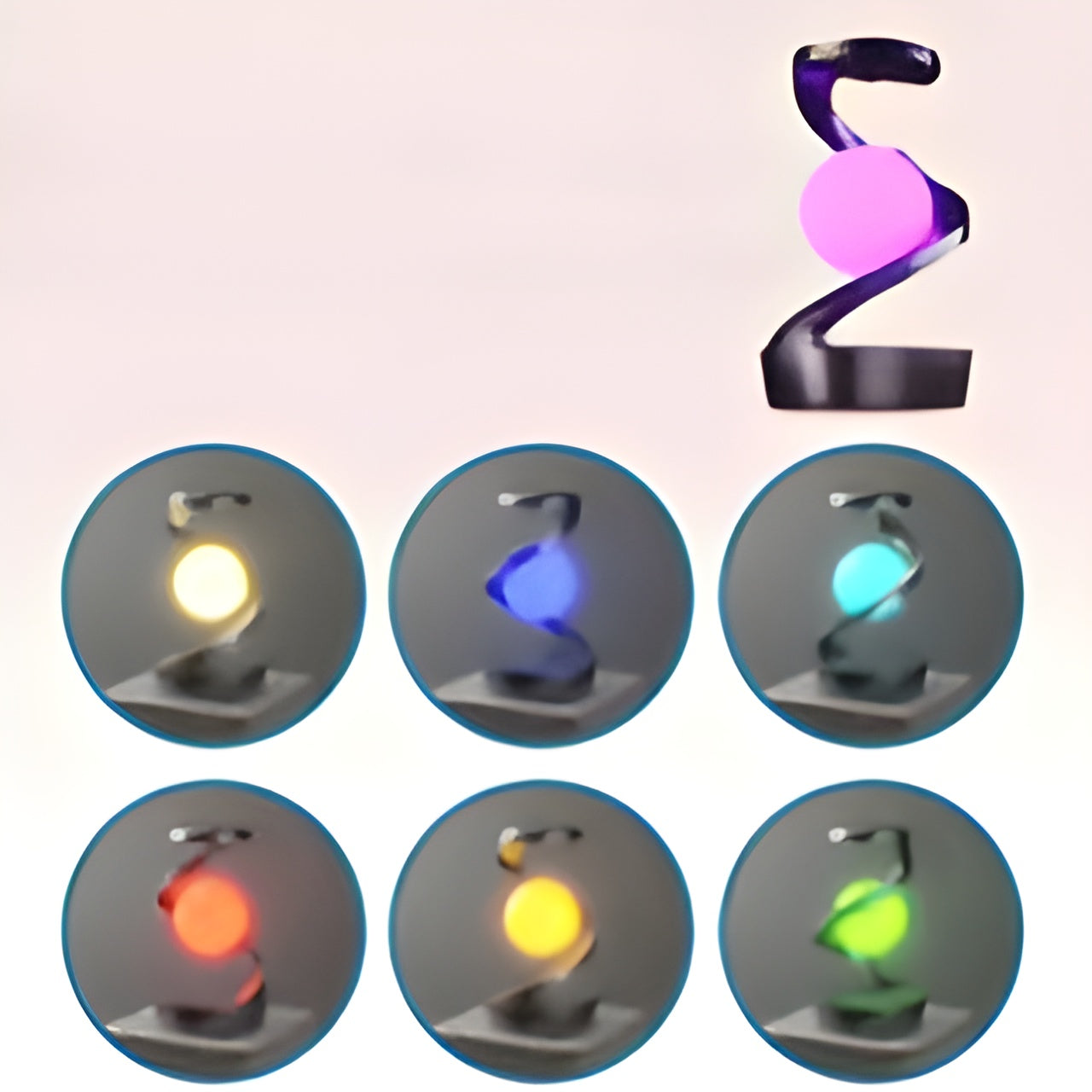 Norvo | Futuristisk FloatCharge Belysningsunder med Trådløs Lader