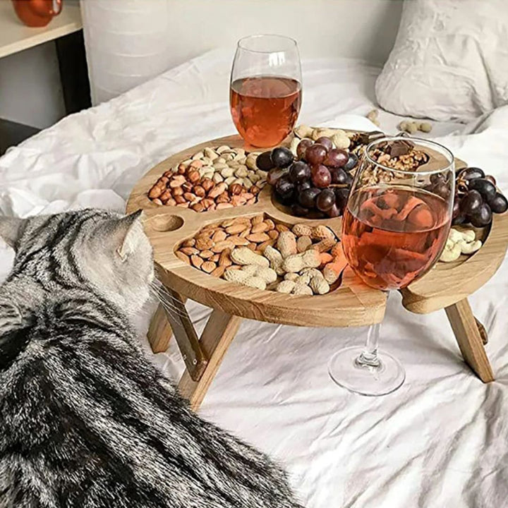 CheeseBoard Delights – Stylish Wooden Picnic Accessory Norvo