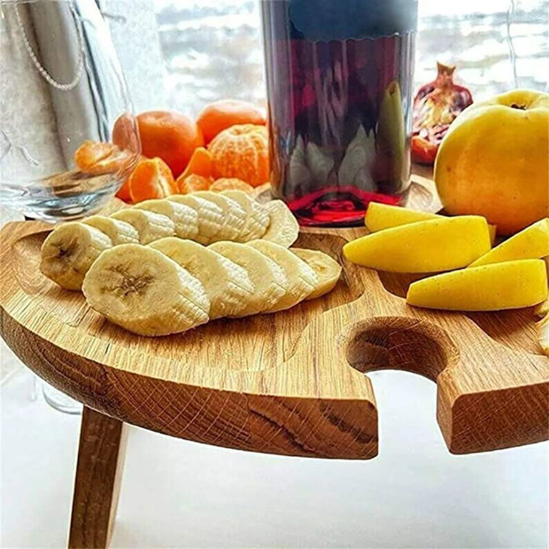 CheeseBoard Delights – Stylish Wooden Picnic Accessory Norvo