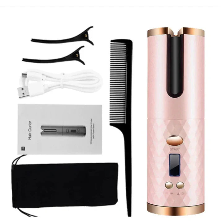 Norvo | PerfectCurl Automatisk Krøll Styler | Trådløs og Oppladbar for Perfekte Krøller
