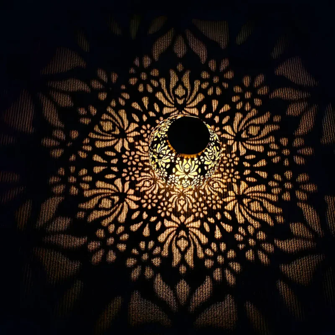 RadiantGlow – Vanntett LED hagebelysning med solpanel Norvo