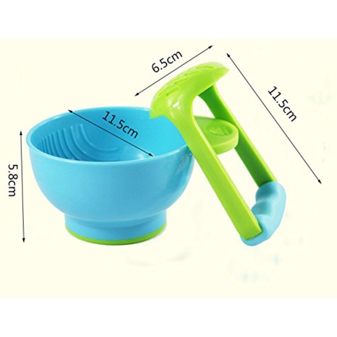 Norvo | Baby Skåler med Kvernhjelp – Non-glidende Skål for Baby Mat