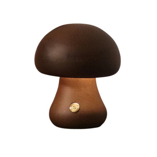 Norvo | Bordlampe i soppstil av tre i vintage-stil