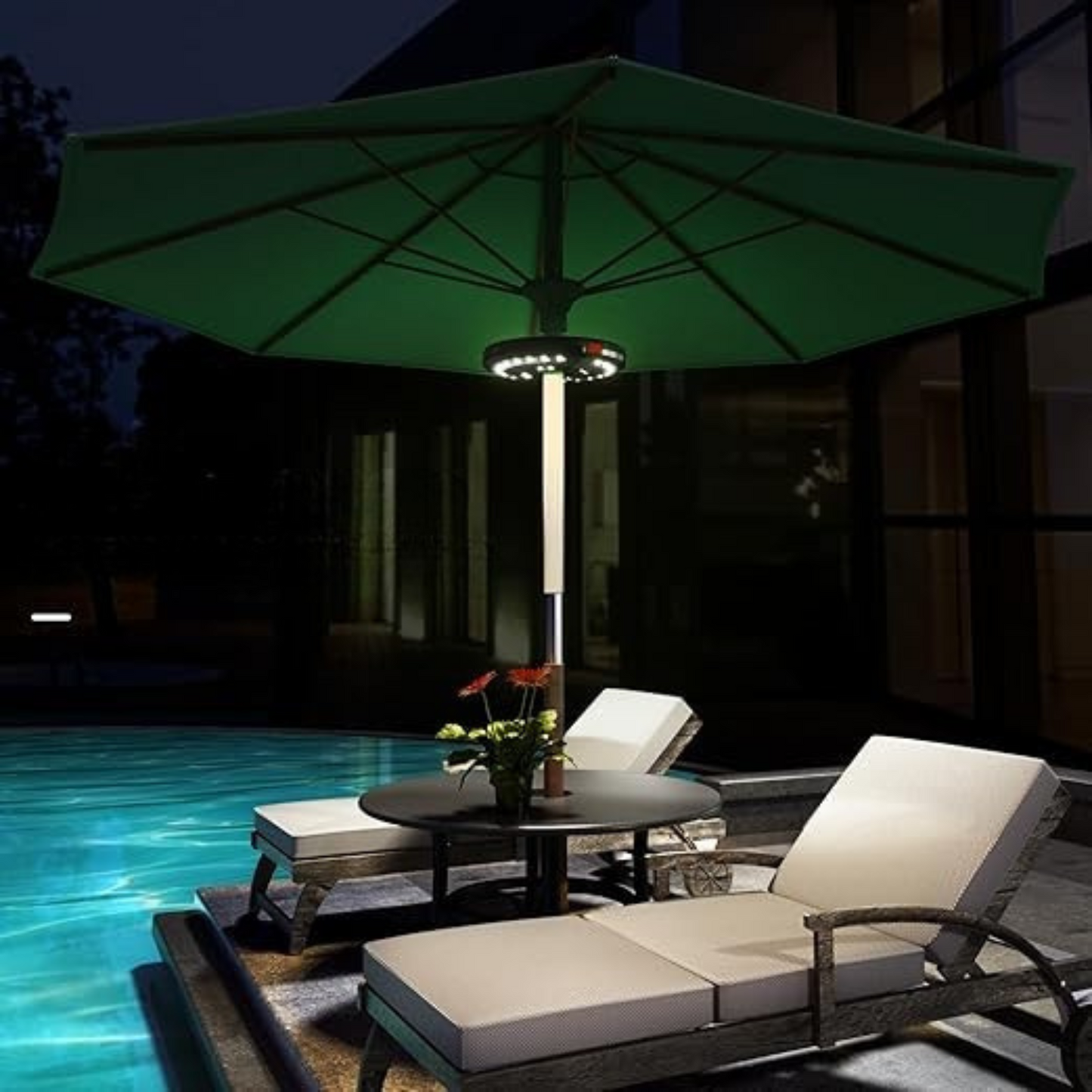 Norvo | LumoClip LED Skjermlys med Batteri | 3 Lysstyrkenivåer & 360° Lys | USB Lading | For Balkong, Hage & Camping