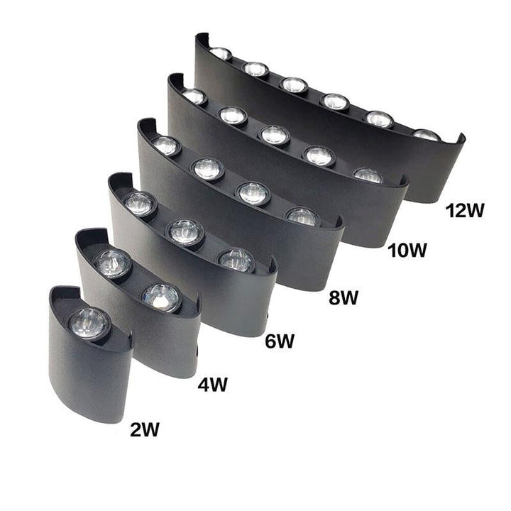 Norvo | Moderne vanntett LED vegglampe for innendørs og utendørs bruk | Stilig og energieffektiv belysning