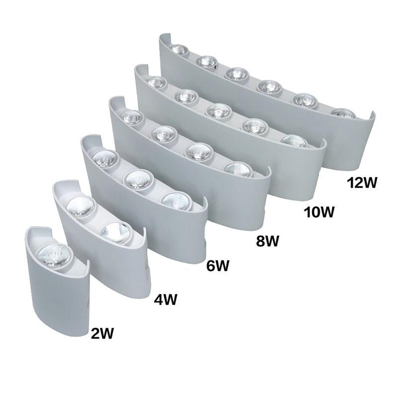 Norvo | Moderne vanntett LED vegglampe for innendørs og utendørs bruk | Stilig og energieffektiv belysning