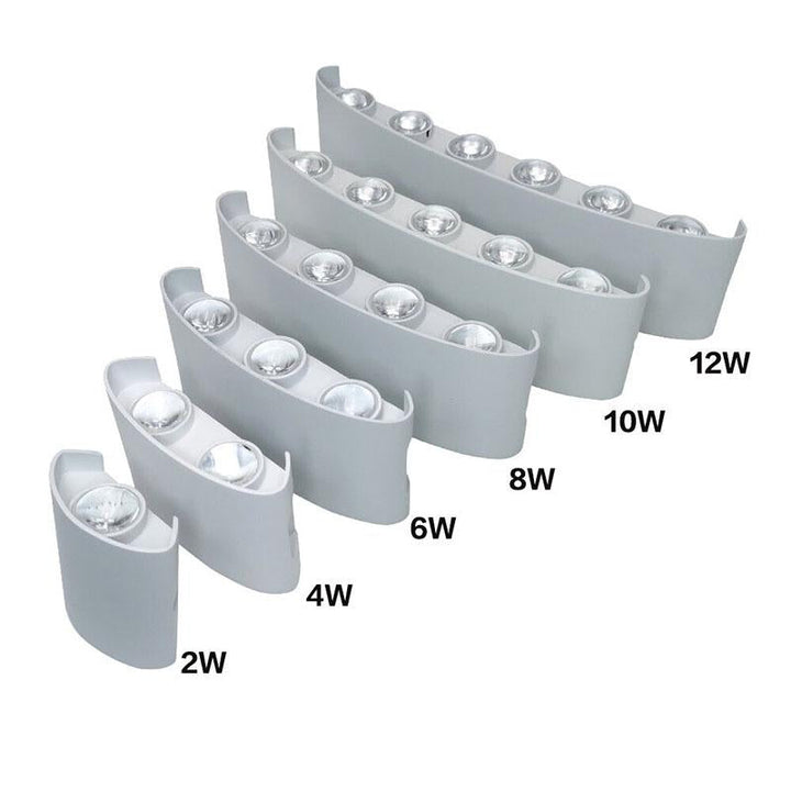 Norvo | Moderne vanntett LED vegglampe for innendørs og utendørs bruk | Stilig og energieffektiv belysning