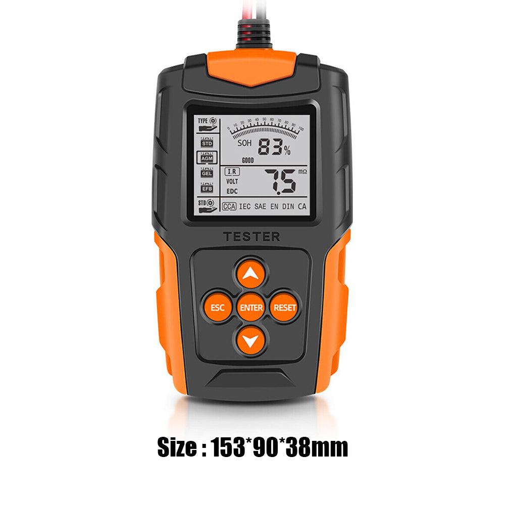 Norvo | 24V Bilbatteri tester LCD Batterianalysator Testverktøy For Bil Lastebil
