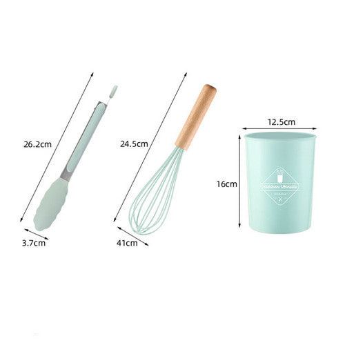 Norvo | Kjøkken Silikon Fleksible Slikkepotter Kake Krem Skrape Matlaging Bakeverktøy