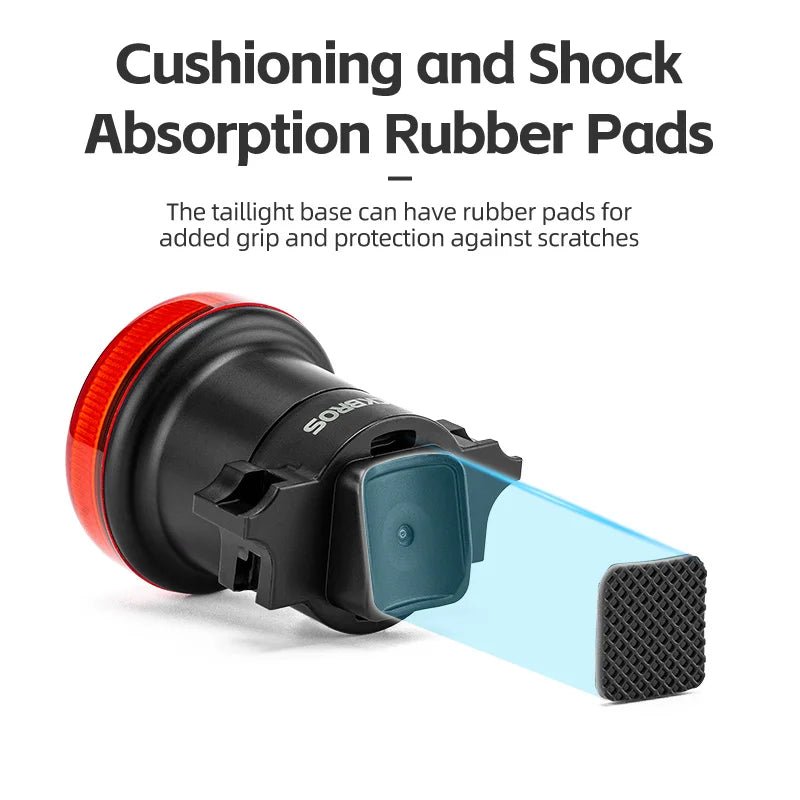 Norvo | Intelligent, USB-C oppladbart sykkel baklys med IPX6 vanntett beskyttelse og 300° synlighet