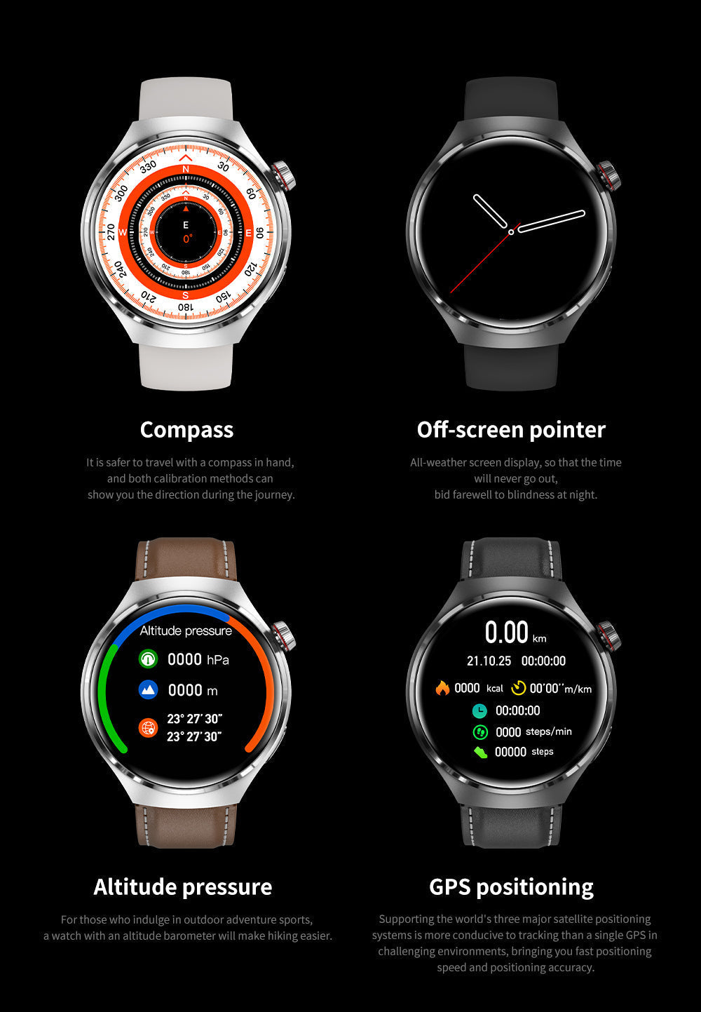 Norvo |  Gt4 Pro Smartwatch For Menn: Ip68 Nfc Gps Tracker, Amoled 360*360 Hd-Skjerm, Hjertefrekvens, Bluetooth-Samtale Begrenset Utgave