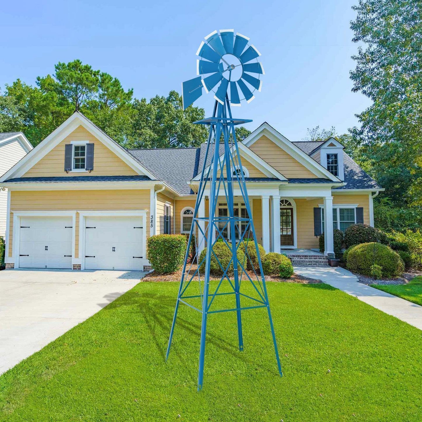 Norvo | Vindmølle 8FT Metall Ornamental - Hagedekorasjon