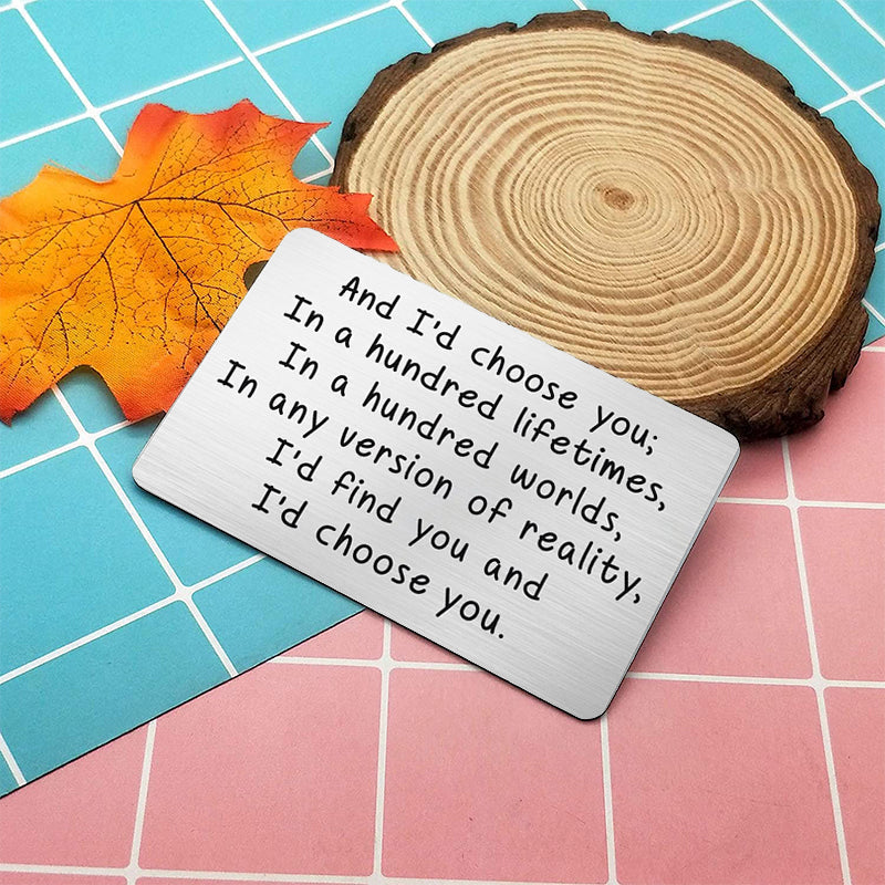 Norvo | Jubilæumsgaver til par, lommebokkort for langdistansebruk til ham