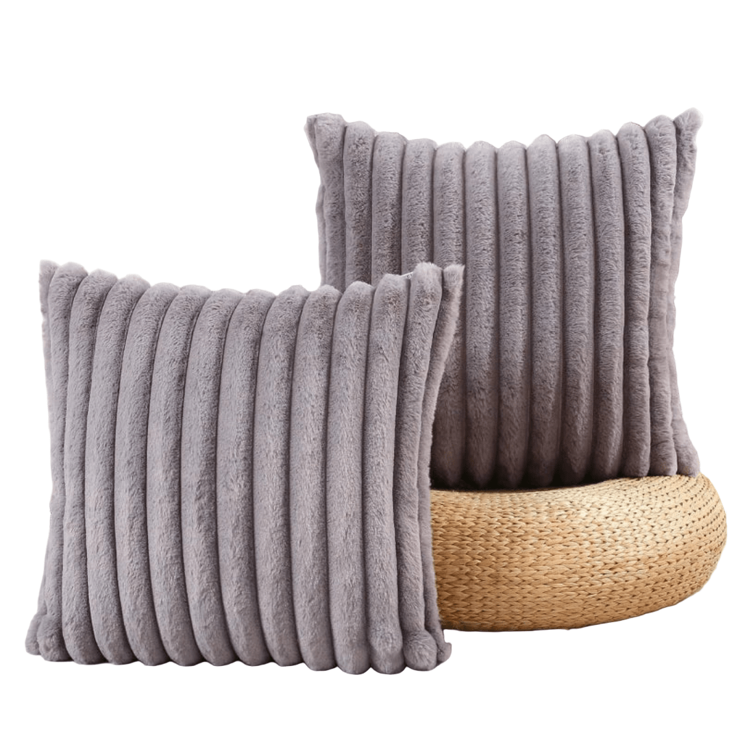 Norvo | Ultra-myke dekorative putevar 45×45 cm laget av plysj