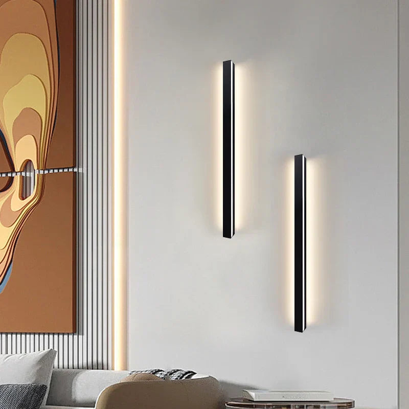 Moderne Lang Vegglampe LED for Stue – Minimalistisk Vegglampe Design | Norvo