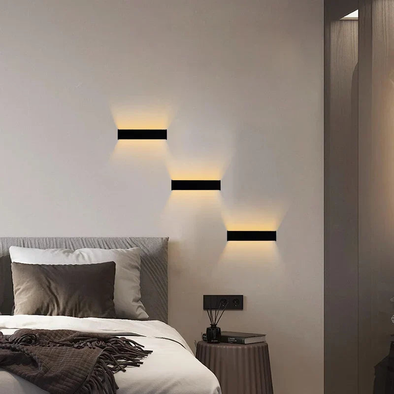 Moderne Lang Vegglampe LED for Stue – Minimalistisk Vegglampe Design | Norvo