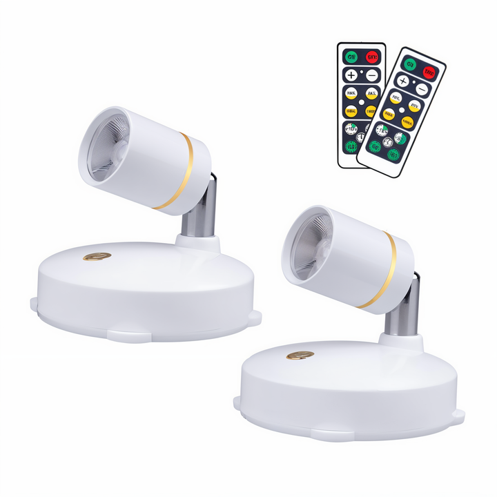 Norvo | VividBeam | Mini Dimbar LED Spotlys | Trådløs Akcentbelysning for Hjem og Kontor