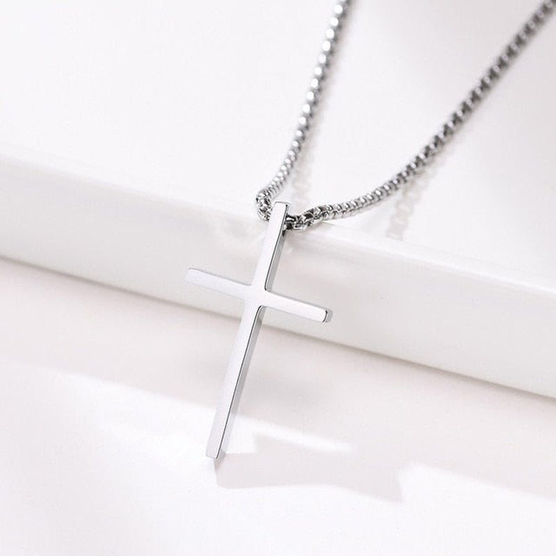 Vnox Faith Cross Halskjede for Menn