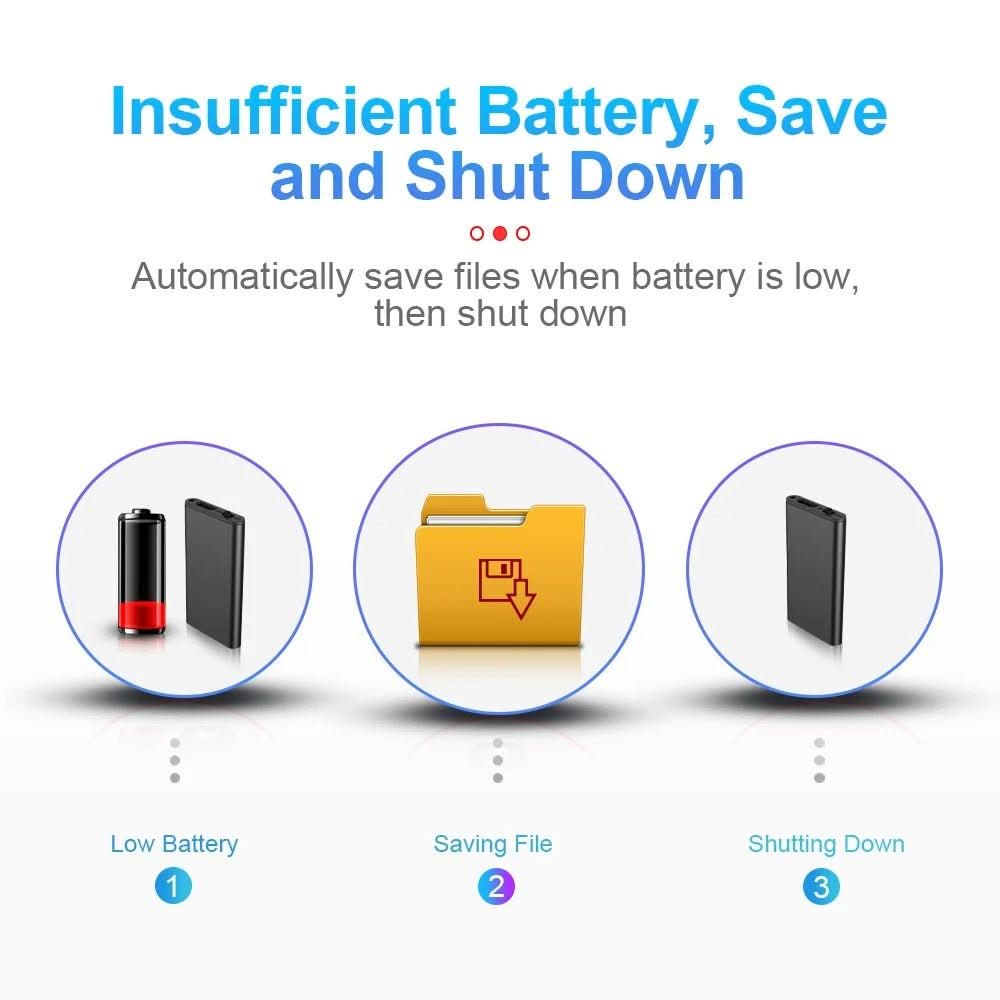 Norvo | Ultra-lett Diktattelefon med Røstaktivering & 32 GB Lagring
