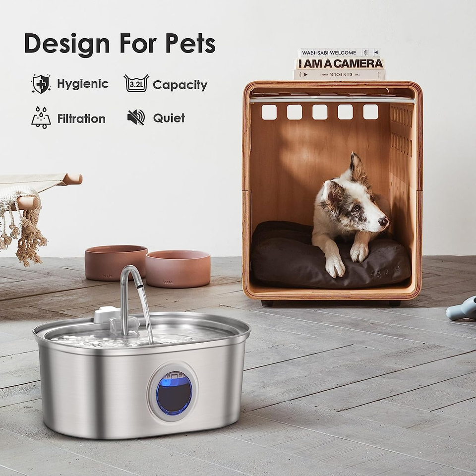 Norvo | Vannfontene Rustfritt Stål 3.2L