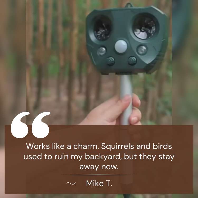 Norvo | Ultralyd Fugle- og Skadedyrrepellent Enhet - Effektiv Skadedyrkontroll for Hager, Hager og Utendørsområder