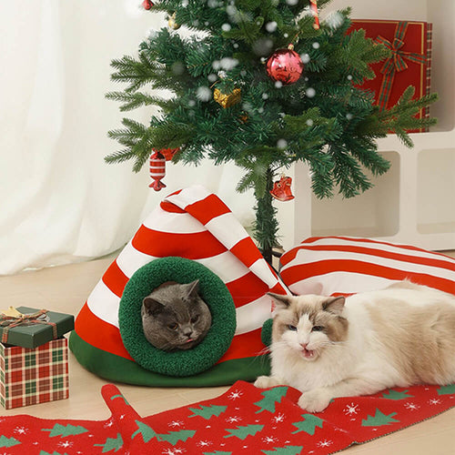 Norvo | Myk juleseng for katt for festlige stuer