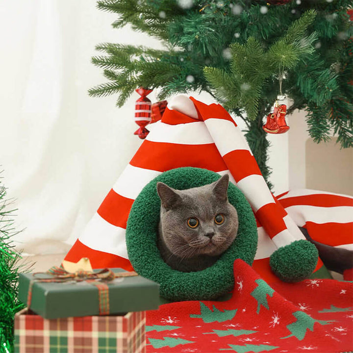 Norvo | Myk juleseng for katt for festlige stuer