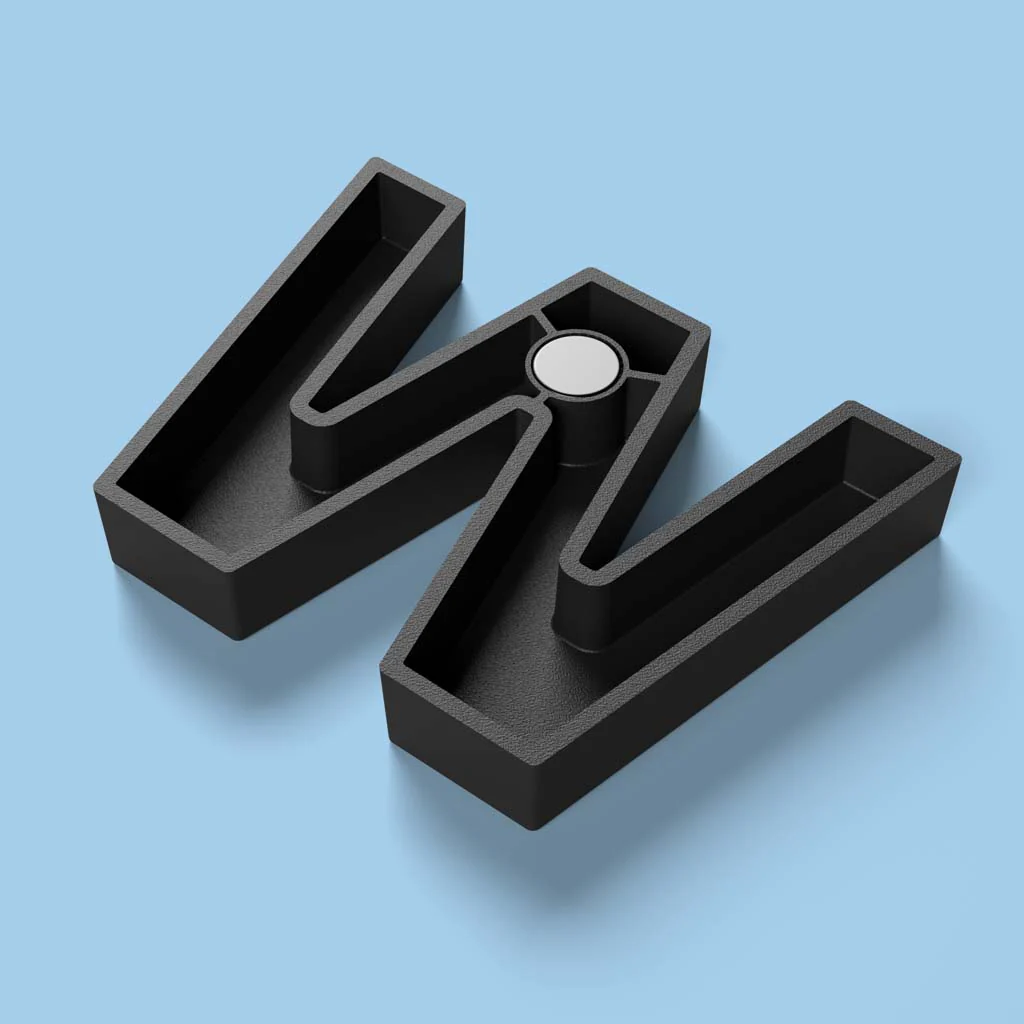 Norvo | Alfabet Magneter - Svart