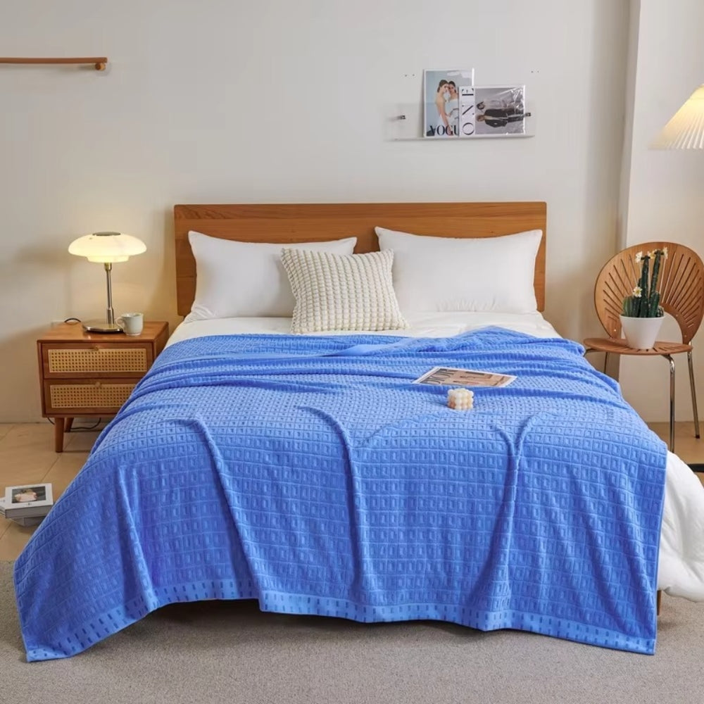 Norvo | Vaffelbomull Sommer Sengeteppe Kaste Teppe