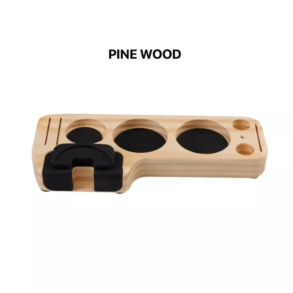 Norvo | Valnøtt Espresso Tamper Stasjon Kaffe Bar Stativ