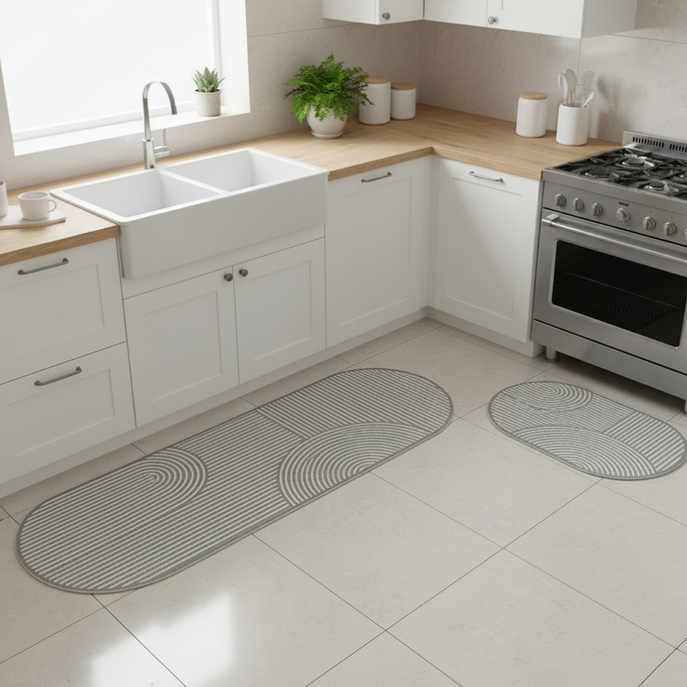 Norvo | Vannabsorberende Anti sklir Kjøkkengulvmatte Vaskbar Teppet