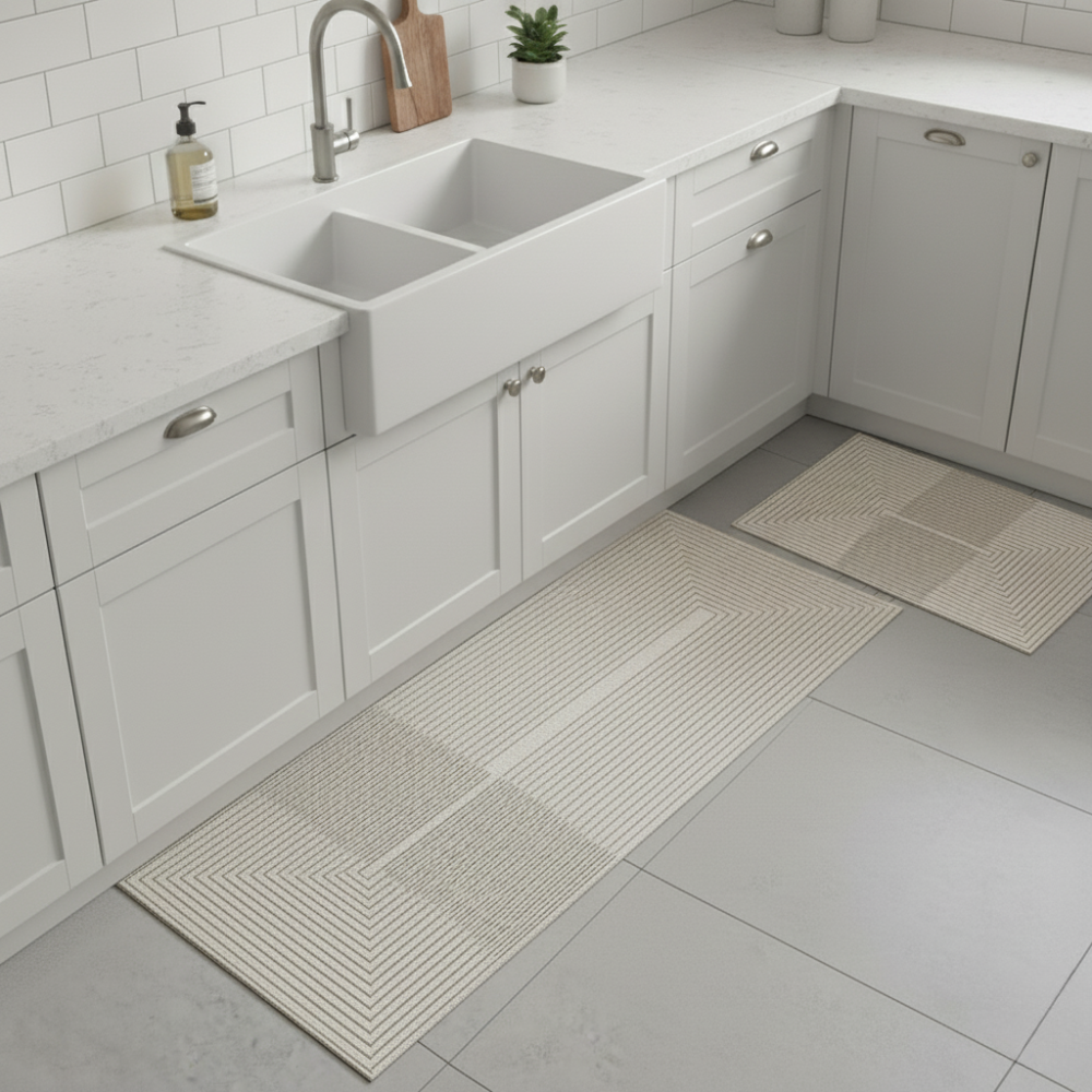 Norvo | Vannabsorberende Anti sklir Kjøkkengulvmatte Vaskbar Teppet