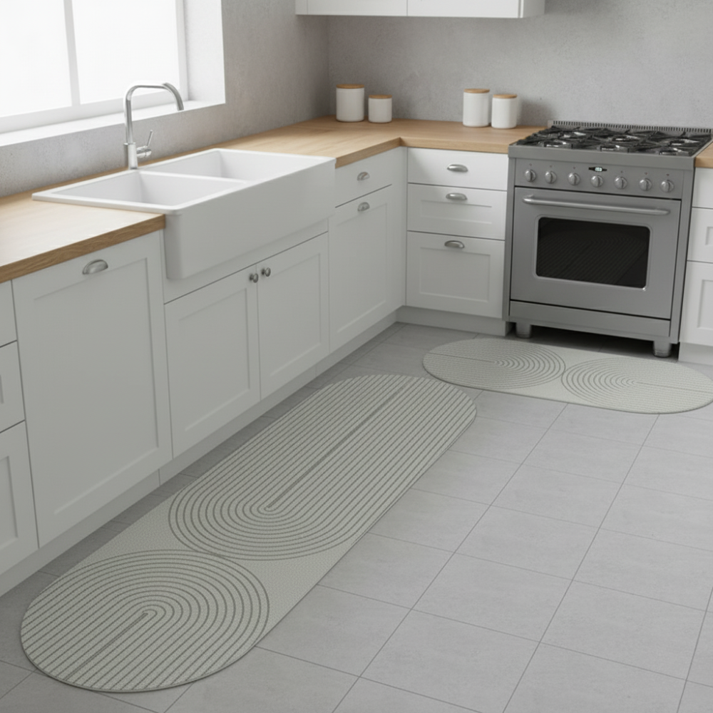 Norvo | Vannabsorberende Anti sklir Kjøkkengulvmatte Vaskbar Teppet