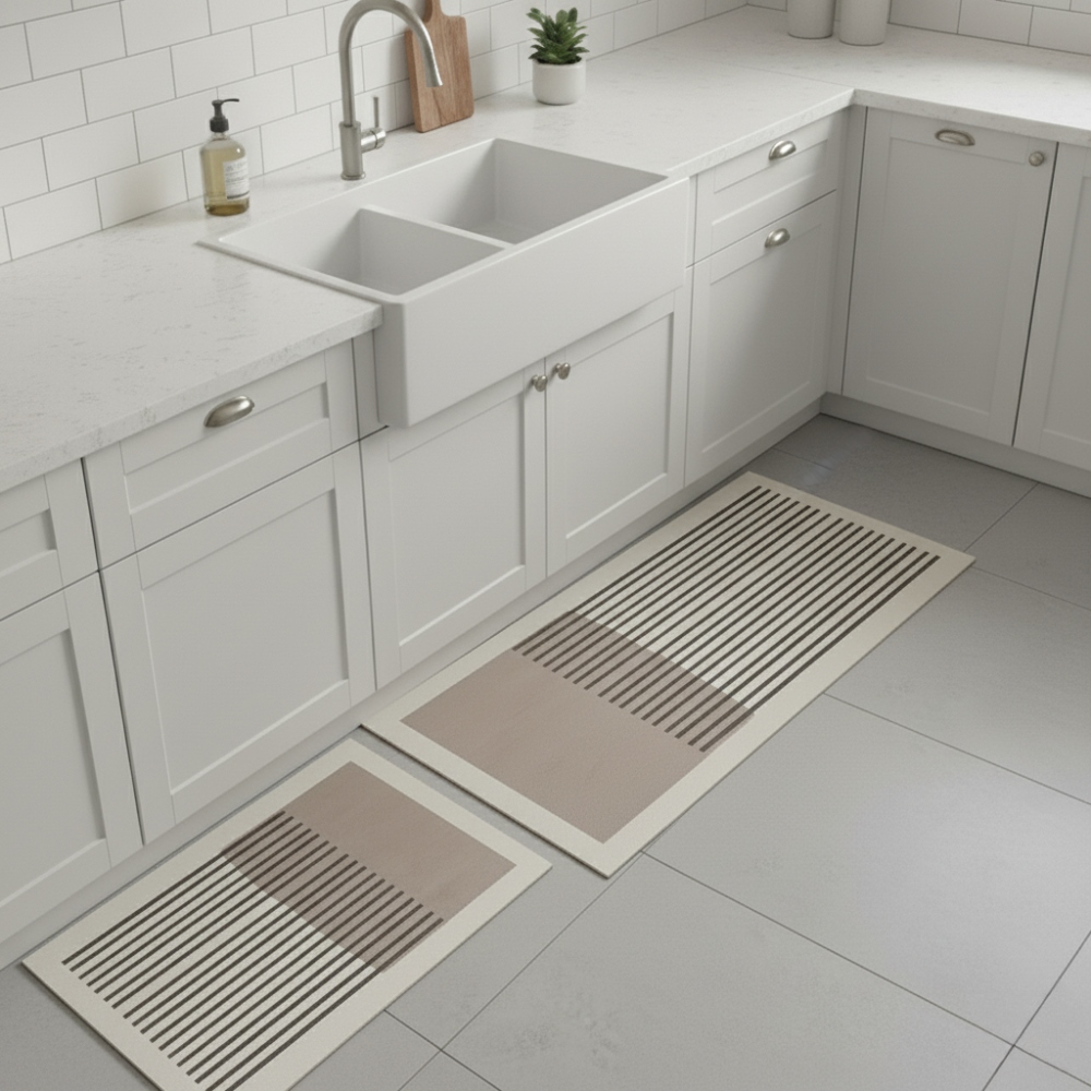 Norvo | Vannabsorberende Anti sklir Kjøkkengulvmatte Vaskbar Teppet