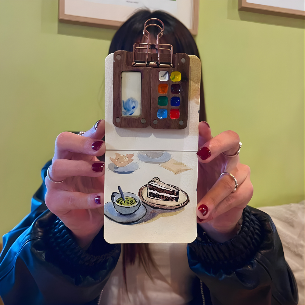 Norvo | Akvarell Reise Sett Bærbart Kunst Kit Kompakt Premium Maling