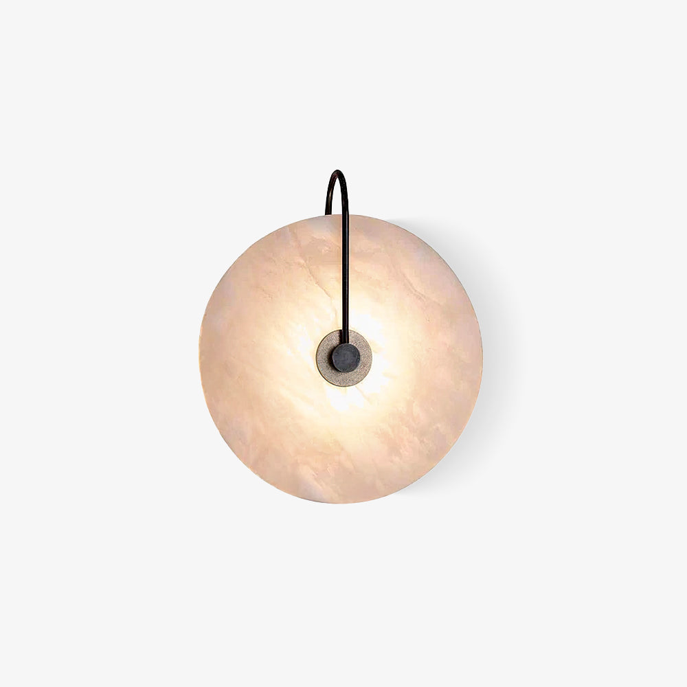 Norvo | Hvit Alabaster Vegglampe