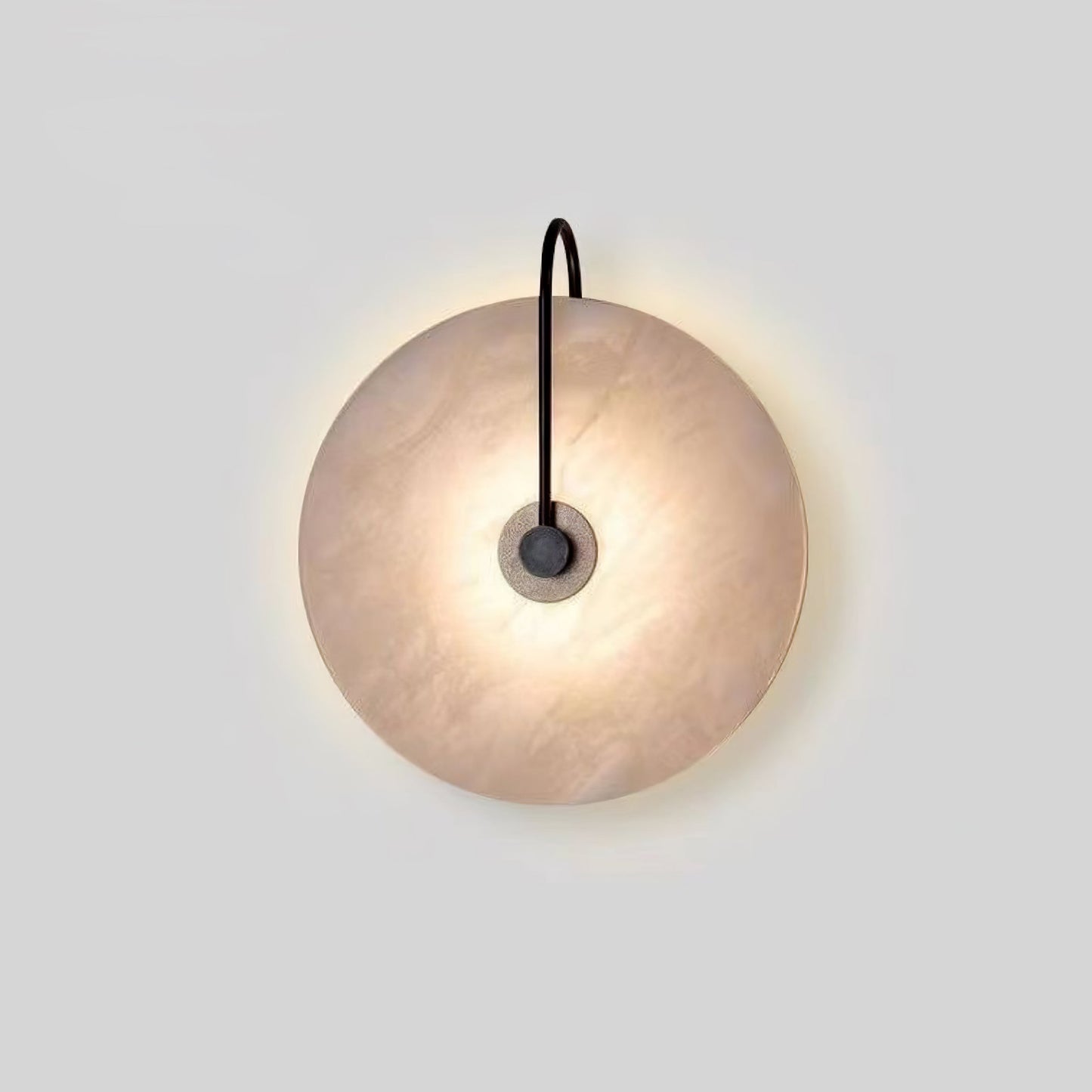 Norvo | Hvit Alabaster Vegglampe
