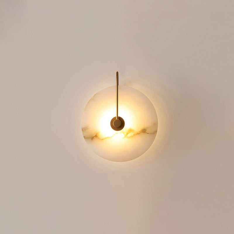 Norvo | Hvit Alabaster Vegglampe