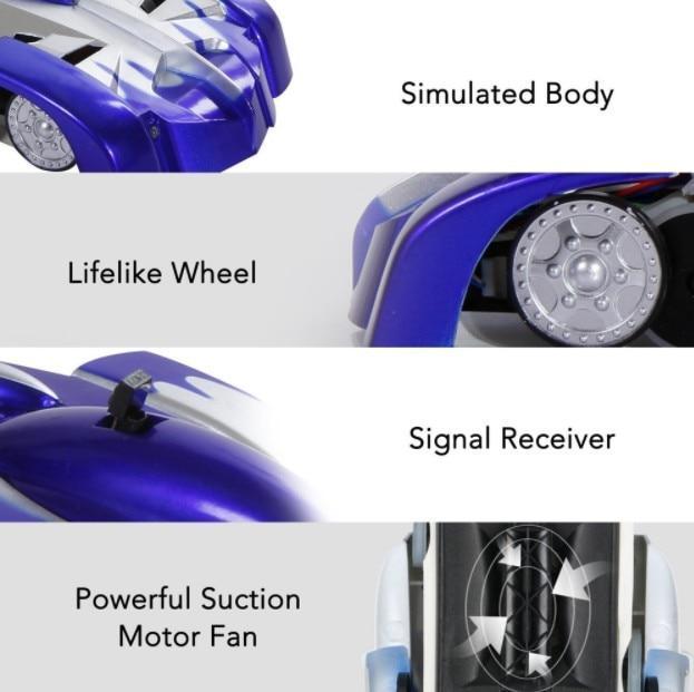 Norvo | Veggklatring Fjernkontroll RC Bil Med LED-frontlys