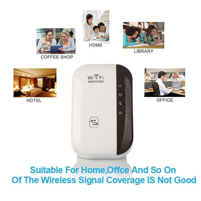 Norvo | WiFi Repeater Forsterker WiFi Utvider 300Mbps Trådløs Wi Fi Rekkevidde Utvider Wi Fi Signal Forsterker Booster 802.11N Tilgangspunkt