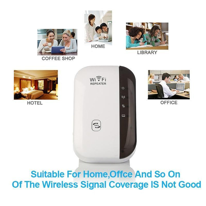 Norvo | WiFi Repeater Forsterker WiFi Utvider 300Mbps Trådløs Wi Fi Rekkevidde Utvider Wi Fi Signal Forsterker Booster 802.11N Tilgangspunkt