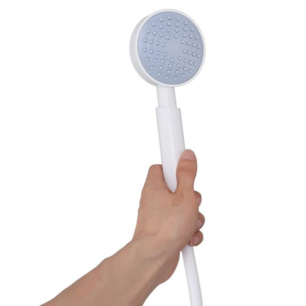 Norvo | Bærbar Campingdusj med Pumpe – USB-oppladbar, 4400mAh Batteri, Kompakt & Enkel Oppsett