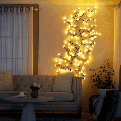 Norvo | Vin LED Hage Lyskjeder – 144 fleksible LED-er med 8 moduser for innendørs og utendørs bruk