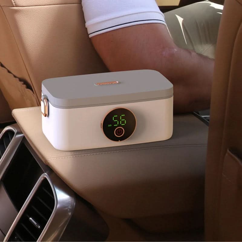 Norvo | HeatMate Pro – Trådløs oppvarmet matboks med batteri & 5 varmeinnstillinger (1000 ml rustfritt stål)