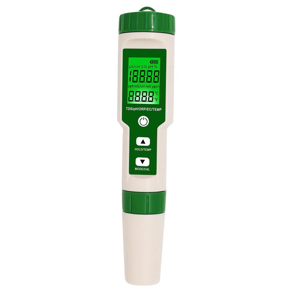 Norvo | Digital PH Meter Multifunksjon 5 i 1 PH/TDS/EC/ORP/Temperatur Meter