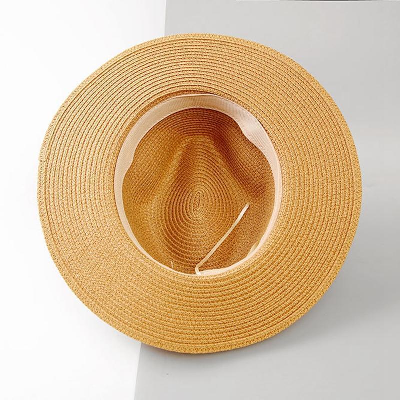 Norvo | Kvinne Wide Brim Straw Panama Roll Up Hat