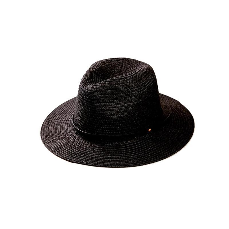 Norvo | Kvinne Wide Brim Straw Panama Roll Up Hat