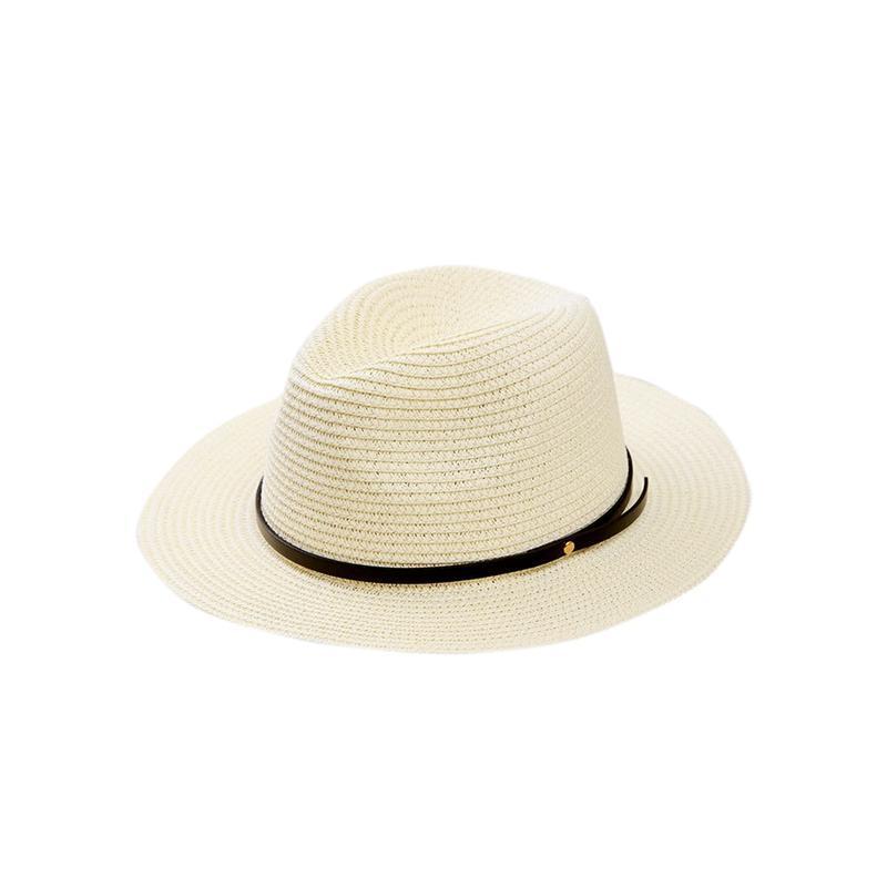Norvo | Kvinne Wide Brim Straw Panama Roll Up Hat