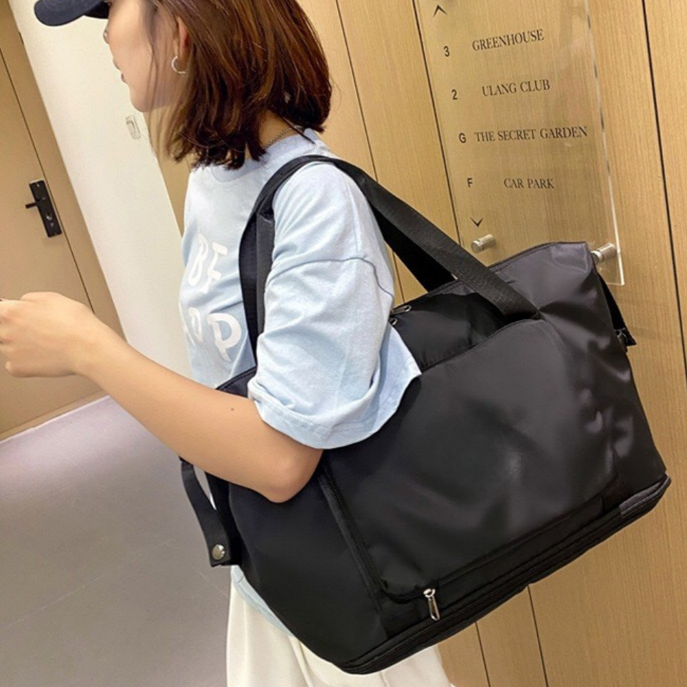 Norvo | Kvinner Stor Reise Tote Bag | Lett Holdbar Weekendbag